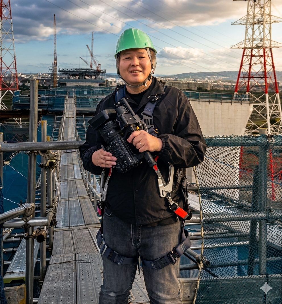 中小企業の採用動画撮影｜カメラマンが建設現場で撮影